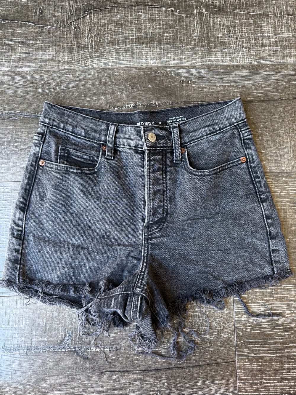 Old Navy Sky-Hi A-Line Jean Shorts - Size 2